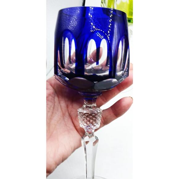 Nachtmann Crystal Antika Rainbow Wine Glasses - Picture 4 of 6